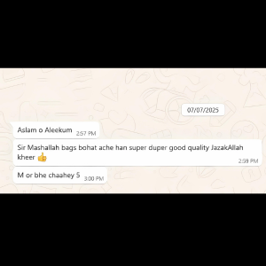 Customer Feedback Packing Bags