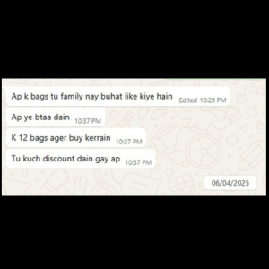 Customer Feedback Packing Bags