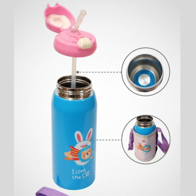 Pink Kids Thermos Bottle 600ml Pink Kids Thermos Bottle 600ml